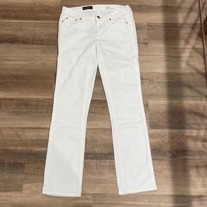 J.Crew White Matchstick Denim Jeans Size 27S